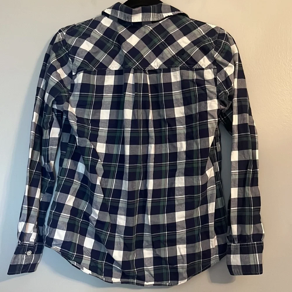J. Crew Women's Flannel button-up Shirt in Boy Fit Size S